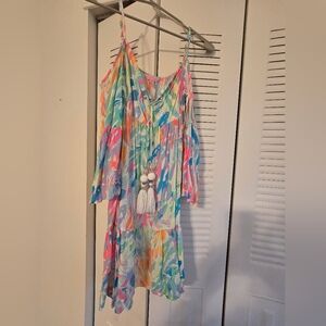 Lilly Pulitzer Tassel Off Shoulder Dress